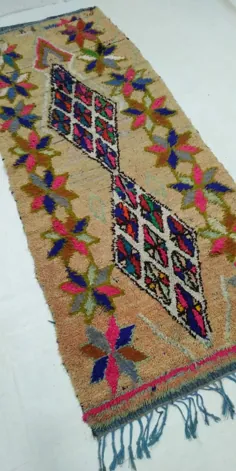 فرش Berber Vintage tenner runner فرش 3x8 بژاد قبیله ای |  اتسی
