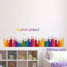 مارک آمازون - برچسب دیواری Solimo برای اتاق کودکان (رنگهای متنوع ، اندازه ایده آل روی دیوار: 137 x 43 سانتی متر)