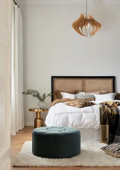 سایه روشن آویز چوب برای طراحی اتاق خواب |  وسایل روشنایی لوستر مدرن قرن قهوه ای