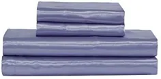 مجموعه ورق های نرم جیب پاکت رنگی جامد ساتن نرم و ابریشمی Mk Collection (یاس بنفش ، دوقلو)