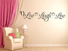 Live Laugh Love 5 Vinyl Wall Decal Design 1 3 Wall Vinyl |  اتسی