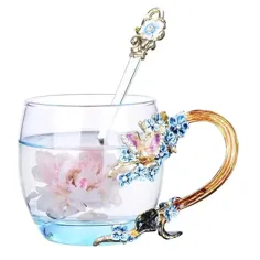 ست لیوان چای گل گلدان مینای دندان قاشق فنجان قهوه لیوان لیوان لیوان کادو عروسی