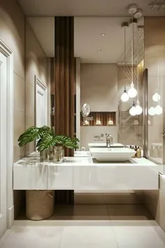 Wunderschöne Badgestaltung mit Marmor، Glas، Naturstein، Holz |  ایده های طراحی داخلی حمام