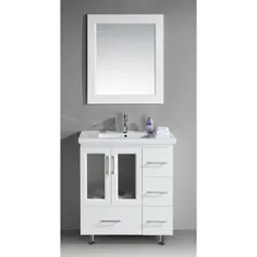 ست ظرفشویی سفید ظرفشویی استنتون 32 "Wide Single Drop-In Sink - # 3M518 | لامپ های Plus