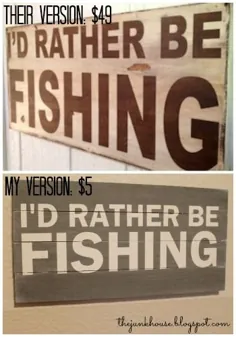 I'll Rather Be Fishing Sign