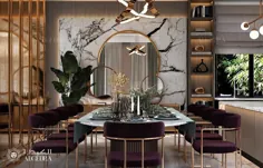 طراحی داخلی اتاق ناهار خوری توسط Algedra