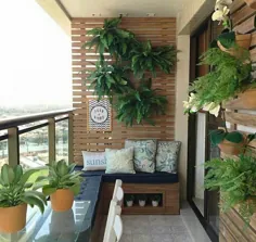 گیاهان بالکن ایده های آپارتمان