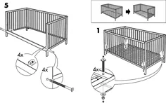 صفحه 3 راهنمای کاربر IKEA Crib AA-182191-2 |  ManualsOnline.com