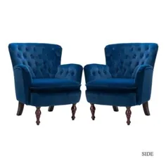 تافته - آبی - مخملی - صندلی های لهجه ای - صندلی - انبار خانه