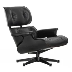 صندلی Vitra Eames Lounge fauteuil Black Edition zwart pigment NW