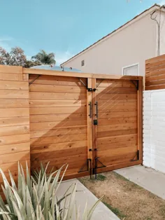 DIY: چگونه یک دروازه مدرن چوبی بسازیم - یک خانه ییلاقی Blanco