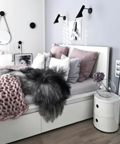 18 ایده برای اتاق خواب خاکستری بنفش