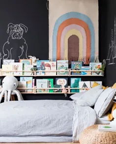 دکوراسیون داخلی و دکوراسیون اسکاندیناوی در اینستاگرام: "این اتاق کودک زیبا را از طریقmintymagazine دوست دارید ؟؟  فرش دیواری Rainbow را که از فروشگاه ما بصورت آنلاین موجود است دنبال کنید؟  .... "