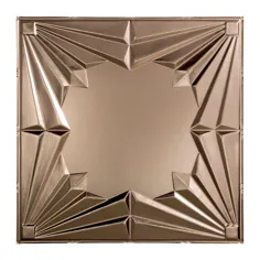 Fasade Art Deco 2 ft. x 2 ft. Nickel Lay-In Vinyl سقف کاشی (20 فوت مربع) - PL5829 - The Home Depot