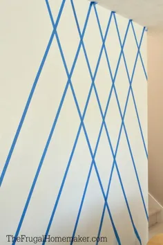 نحوه رنگ آمیزی دیوار لهجه الماس با استفاده از ScotchBlue TM Painter’s Tape