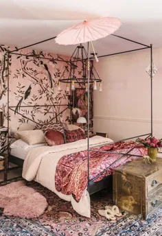 تصویر زمینه اتاق خواب به سبک مراکشی
