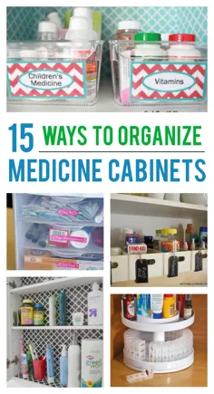 15 ایده عالی برای سازماندهی کابینه پزشکی خود