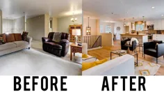 قبل و بعد از بازسازی منزل |  سطح تقسیم شده