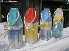 شناور تزئینی بوی چوبی خرچنگ راه راه سه رنگ |  اتسی