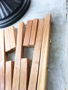 حصیر درب چوبی DIY - سایه های فضای داخلی آبی