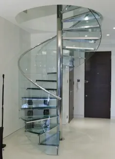 M26 - پلکان مارپیچی / اسکلت فلزی / پله های شیشه ای / بدون بالابر توسط Hangzhou Mansion Material |  ArchiExpo