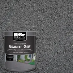 BEHR PREMIUM 1 گالری  # GG-17 Mineral Grey Flat تزئینات داخلی / پوشش کف بتونی خارجی -65001 - انبار خانه