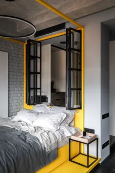 ایده های الهام بخش اتاق خواب با رنگ زرد روشن و خاکستری سرد - ایده های تازه برای فضای داخلی ، دکوراسیون و منظره