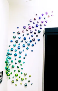 Sphere Wall Sculpture |  3D Wall Art |  هنر دیواری رنگارنگ |  مجسمه سازی دیواری سه بعدی |  هنر مدرن |  هنر دیواری بزرگ |  هنر سفارشی |  هنر نصب و راه اندازی