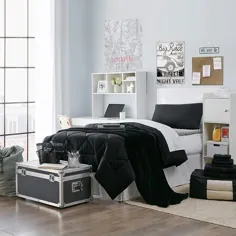 اتاق خواب و سرویس خواب ملافه ای ایوان و Den Hathaway Black Twin XL