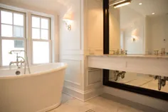 آینه تمام دیوار - انتقالی - حمام - Scott Lyon & Company
