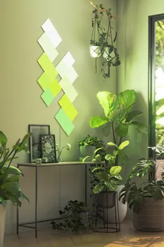 Nature Aesthetic الهام گرفته از DIY تزئینات داخلی با نورپردازی هوشمند Nanoleaf