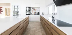 آشپزخانه های بدون دست واقعی ، ایجاد آشپزخانه های بدون دستگیره معاصر در هر رنگ ، روکش چوبی ، هر اندازه!