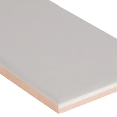 کاشی دیواری سرامیکی براق MSI Gray Glossy Bullnose 4 اینچ x 16 اینچ (13.33 lin. ft. / Case) -NGRAGLO4X16BN - انبار خانه