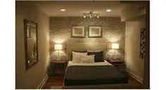 اتاق خواب زرق و برق دار بدون ویندوز اما با چندین منبع نور - 87237 ایده و عکس طراحی