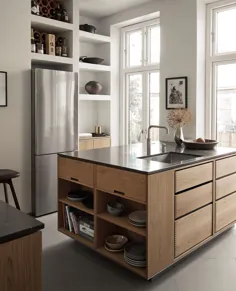 آشپزخانه سفارشی طراحی شده توسط OEO Studio ساخته شده توسط Garde Hvalsøe