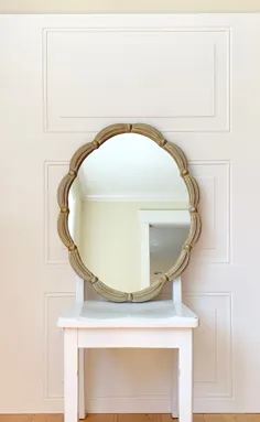 آینه پرنعمت آینه دیواری آینه آویز طلا |  اتسی