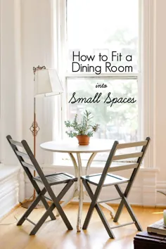 چگونه یک اتاق ناهار خوری را در فضاهای کوچک قرار دهیم