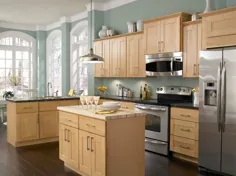 8 عالی ترین رنگ رنگ آشپزخانه با ترکیب های کابینت افرا که باید بدانید
