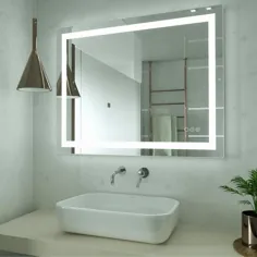 KINWELL 40 اینچ W x 32 اینچ چراغ LED مستطیل مستطیل بدون قاب بدون آینه حمام-MCG0508 - انبار خانه