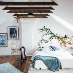 60 ایده جالب برای اتاق خواب زیر شیروانی - محل های خواب صعودی