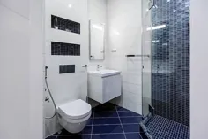 در حمام کوچک زیر دوش قدم بزنید - ایده هایی برای فضای محدود طراحی کنید