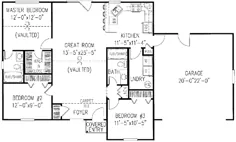 طرح خانه سنتی - 3 اتاق خواب ، 2 حمام ، طرح مربع 1200 متر مربع 13-101