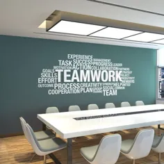 Office Wall Art، Office Decor، Office Wall، Office Wall Decor، 3D Team ابعادی، کار تیمی 3D، Decals دفتر، هنر انگیزشی - SKU: TE3D