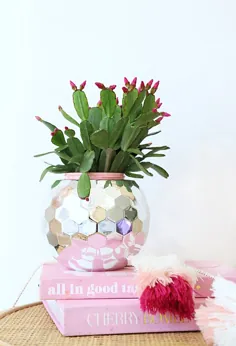 گلدان گلدان دیسکو DIY - یک زندگی پر حباب