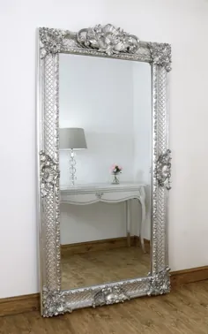 آینه کف تاشو تمام قد نقره ای الا پلاتین 80 "X 41" XX بزرگ برای فروش |  eBay
