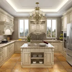 کابینت آشپزخانه سفید عتیقه طرح های کابینت آشپزخانه چوب جامد گیلاس