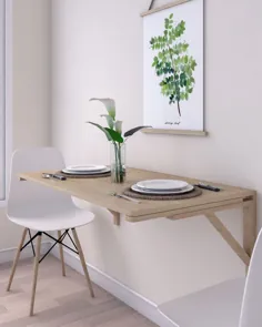 10 ایده خلاقانه میز دیواری برای فضاهای کوچک