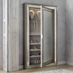 آینه ذخیره سازی جواهرات لورن |  درب جلویی