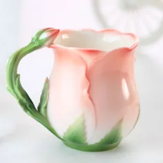 16.91 دلار آمریکا | لیوان قهوه سرامیکی مینای دندان لیوان چای خلاقانه گل رز 4 رنگ S | لیوان خلاق | لیوان قهوه سرامیکی لیوان - AliExpress