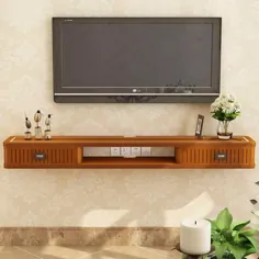 جدید کابینت تلویزیون دیواری چوبی جامد چوبی جعبه قفسه دیواری دیوار کابینت تلویزیون روتر قفسه دیواری کابینت تلویزیون | پایه های تلویزیون |  - AliExpress